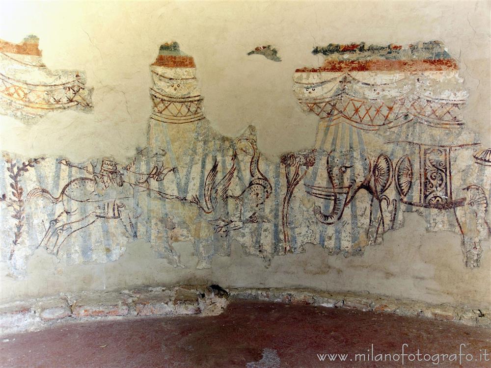 Milan (Italy) - Detail of the velarium of the old apse of the Cittadini Chapel in the Basilica of San Lorenzo Maggiore